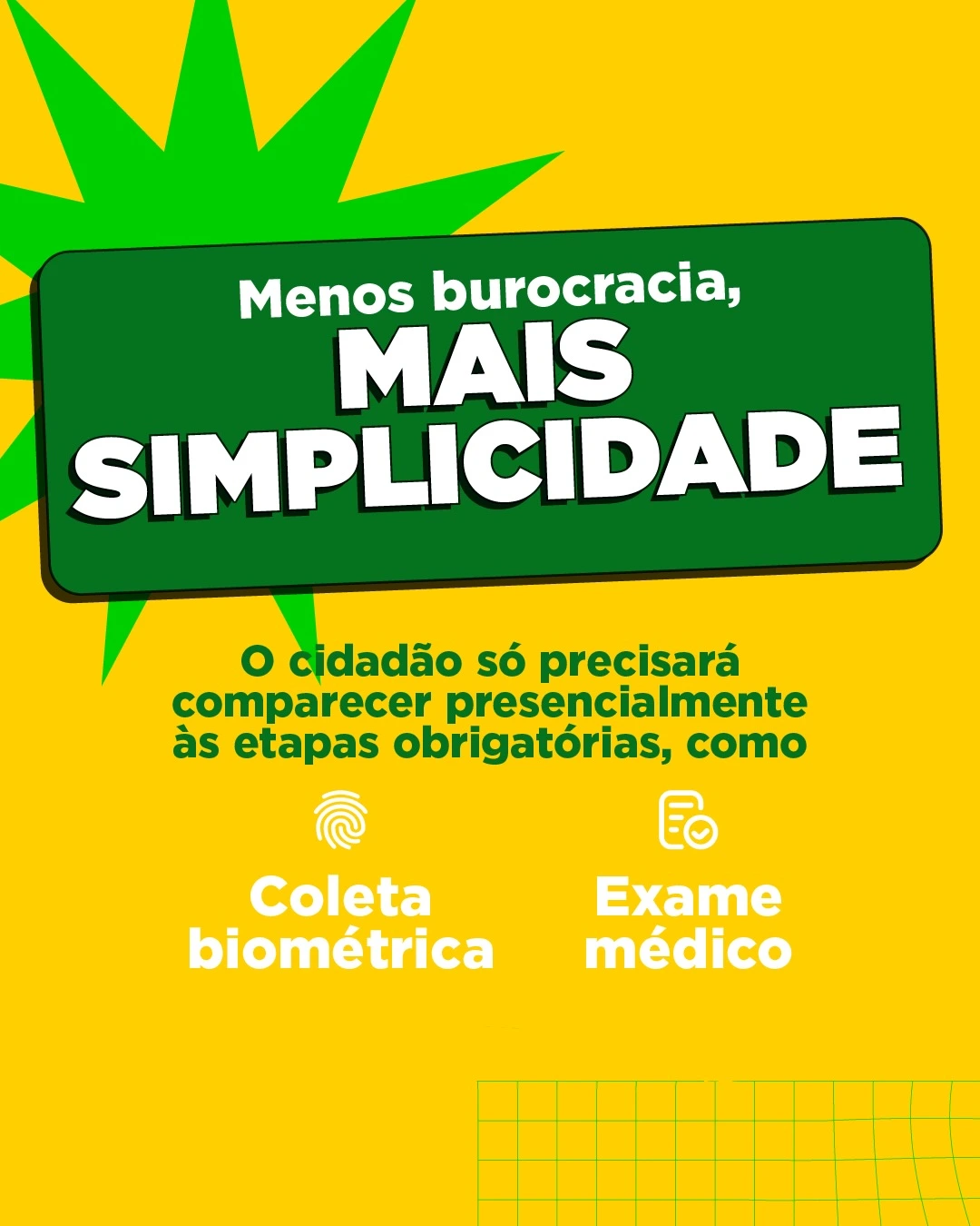 Menos burocracia, mais simplicidade